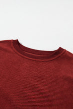 Load image into Gallery viewer, Original Corded Crewneck in Brick
