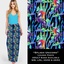 Load image into Gallery viewer, Splash Unicorn - Lounge Pants
