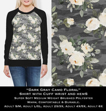 Load image into Gallery viewer, Dark Gray Camo Floral - Cozy Comfort Sweatshirt
