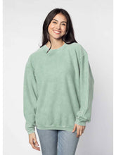 Load image into Gallery viewer, Original Corded Crewneck in Sage Green
