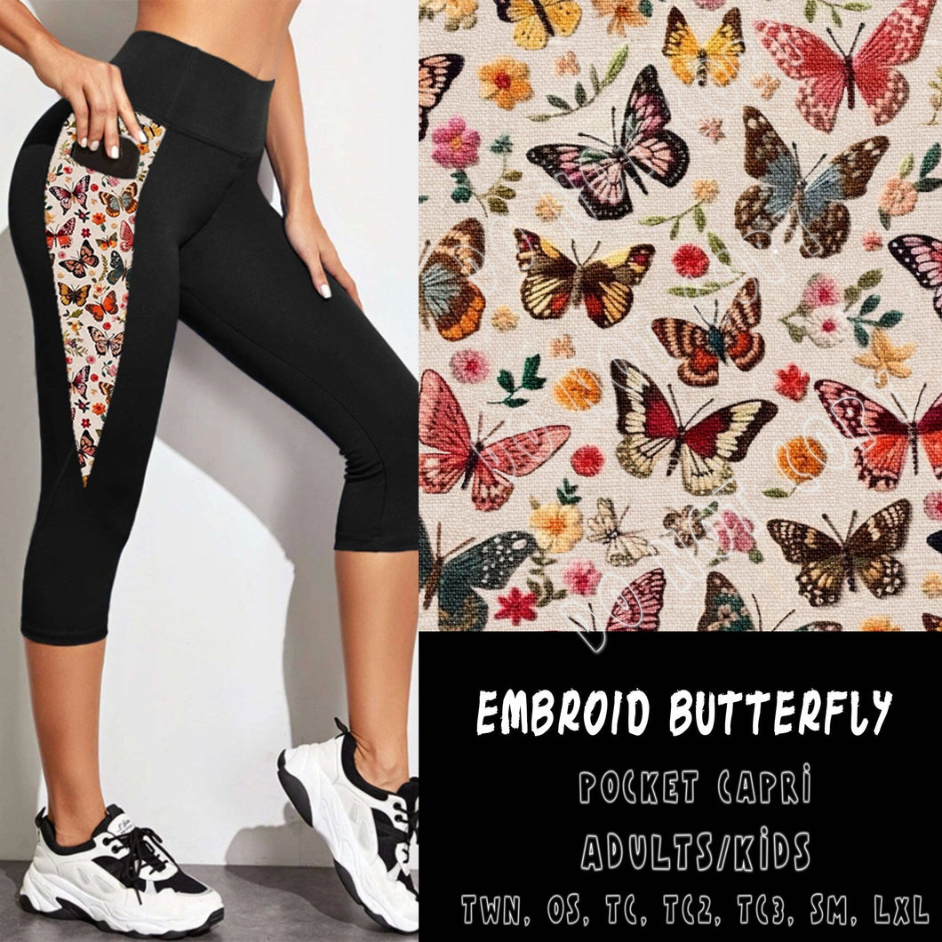 PPO 3 RUN-EMBROID BUTTERFLY-CAPRI