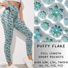 Load image into Gallery viewer, Ready To Ship - Puffy Christmas - Puffy Flake Leggings
