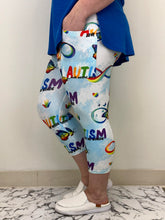 Load image into Gallery viewer, Autism Awareness Capri w/ Pockets (Kid&#39;s Leggings)
