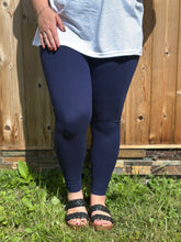 Load image into Gallery viewer, Navy Leggings NO Pockets
