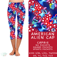 Load image into Gallery viewer, Ready To Ship - American Alien Capri Leggings
