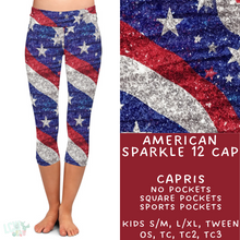 Load image into Gallery viewer, Ready To Ship - American Sparkle 12 Capris
