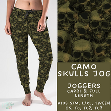 Load image into Gallery viewer, Ready To Ship - Camo Skulls Joggers
