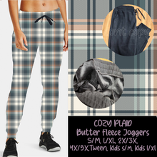 Load image into Gallery viewer, COZY PLAID - BUTTER FLEECE LINED UNISEX JOGGERS
