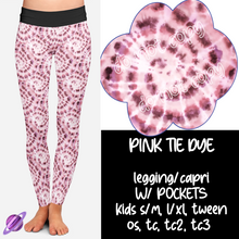 Load image into Gallery viewer, PINK TIE DYE - VALENTINE RUN 2- LEGGING
