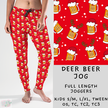 Load image into Gallery viewer, Ready To ship - Christmas Lounge - Deer Beer Joggers
