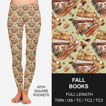 Load image into Gallery viewer, RTS - Fall Books Leggings w/ Pockets
