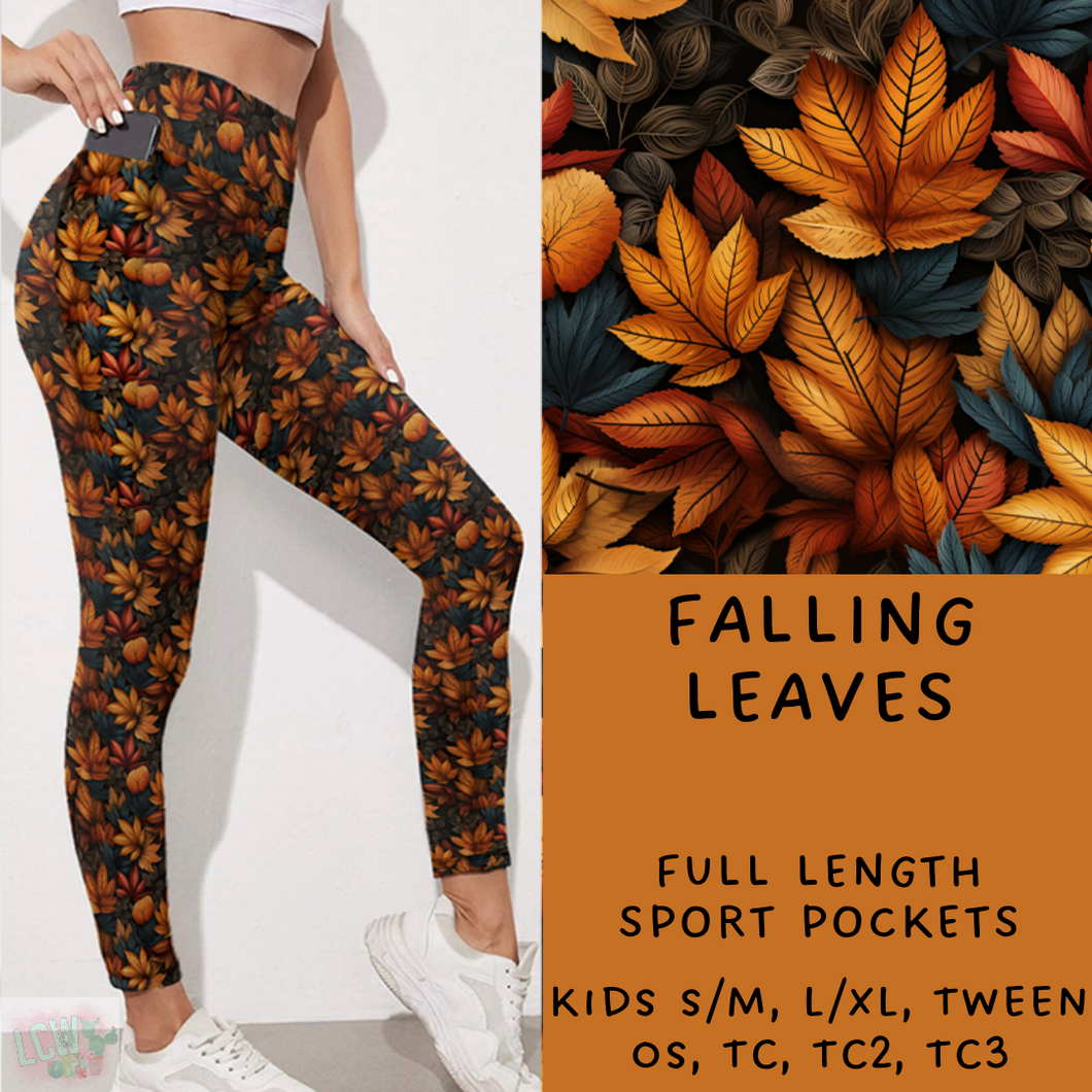 Ready To Ship - Falling Leaves Leggings