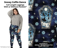 Load image into Gallery viewer, Snowy Coffin Dance Full Length Leggings w/ Pockets
