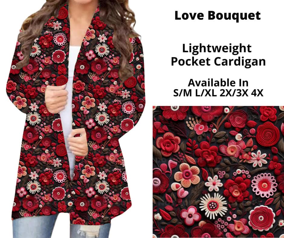 Love Bouquet Pocket Cardigan