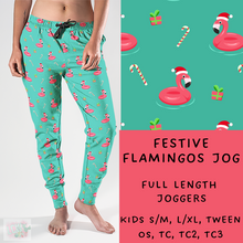 Load image into Gallery viewer, Ready To Ship - Coastal Christmas  - Festive Flamingos
