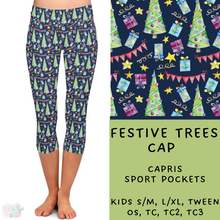 Load image into Gallery viewer, Ready To Ship - Festive Trees Leggings &amp; Capris
