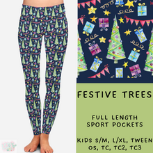 Load image into Gallery viewer, Ready To Ship - Festive Trees Leggings &amp; Capris
