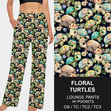 Load image into Gallery viewer, RTS - Floral Turtles Lounge Pants
