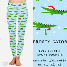 Load image into Gallery viewer, Ready To Ship - Coastal Christmas - Frosty Gator
