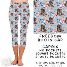 Load image into Gallery viewer, Ready To Ship - Freedom Boots Capri Leggings
