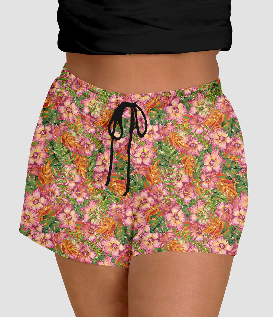 RTS - Hibiscus Paradise Jogger Shorts