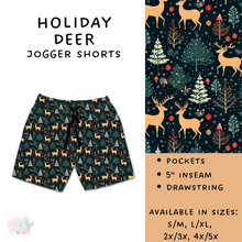 Load image into Gallery viewer, Ready To Ship - Holiday Deer Jogger Shorts
