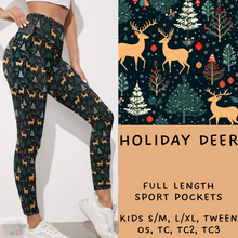 Load image into Gallery viewer, Ready To Ship - Holiday Deer Leggings
