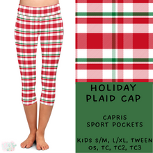 Load image into Gallery viewer, Ready To Ship - Holiday Plaid Leggings &amp; Capris
