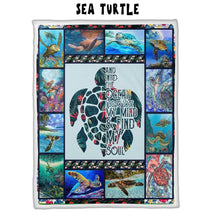 Load image into Gallery viewer, MINKY THROW BLANKET- UNDER WATER
