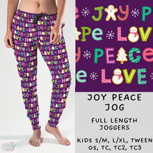 Load image into Gallery viewer, Ready To Ship - Christmas Lounge - Joy Peace Joggers
