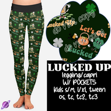 Load image into Gallery viewer, LUCKED UP - LETS GET LUCKY RUN - LEGGING/CAPRI - PREORDER CLOSING 12/27 ETA EARLY FEB
