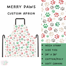 Load image into Gallery viewer, Ready To Ship - Merry Paws Apron
