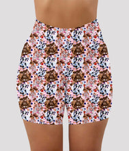 Load image into Gallery viewer, RTS - MooBerry Delight Biker Shorts
