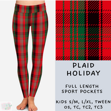 Load image into Gallery viewer, Ready To Ship - Plaid Holiday Leggings &amp; Capris
