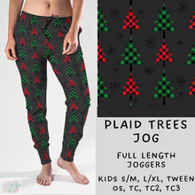 Load image into Gallery viewer, Ready To Ship - Christmas Lounge - Plaid Trees Joggers
