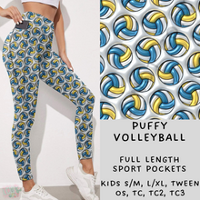 Load image into Gallery viewer, Ready To Ship - Puffy Volleyball Leggings
