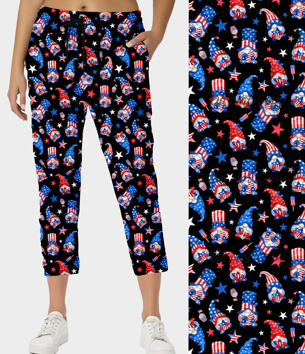 RTS - Patriotic Gnomes Capri Joggers