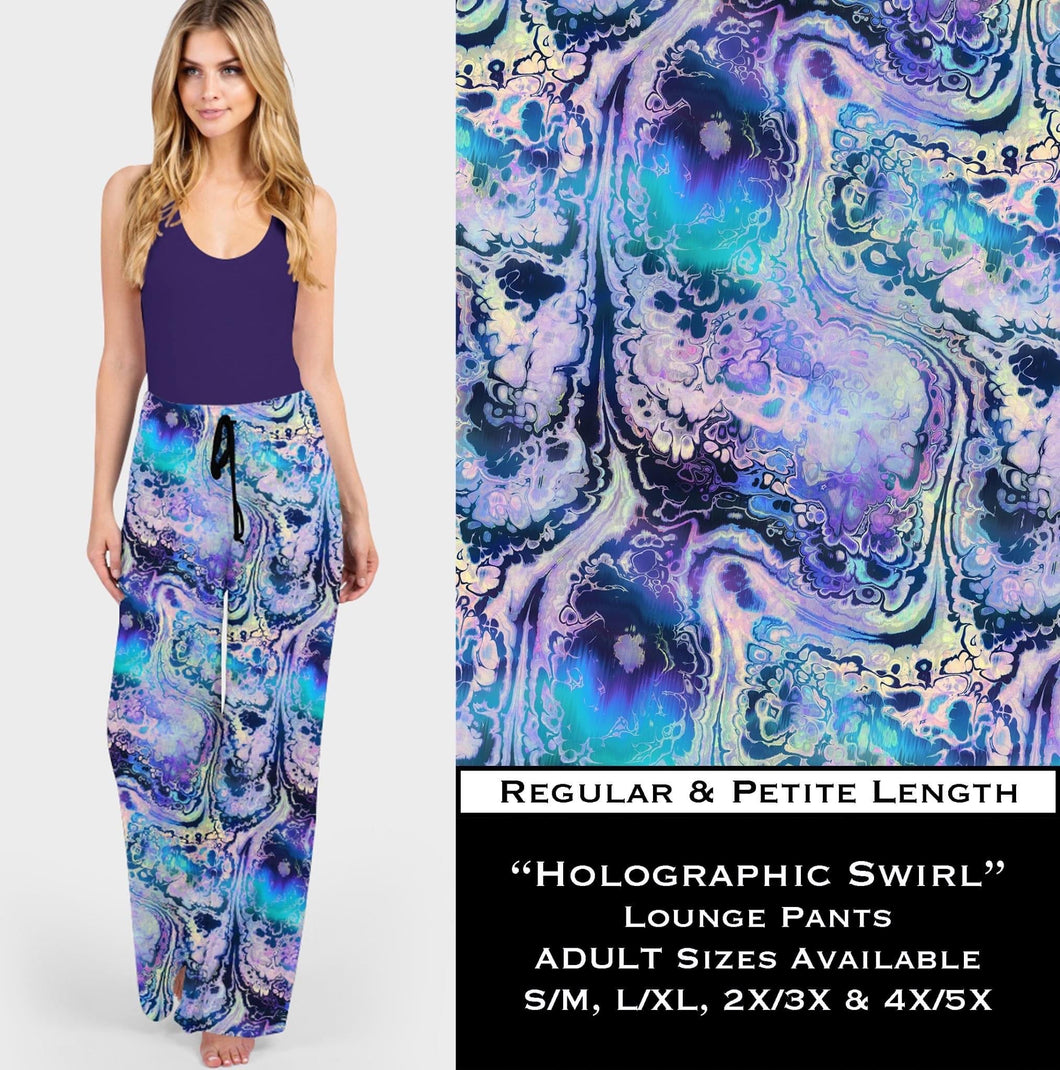 Holographic Swirl Lounge Pants