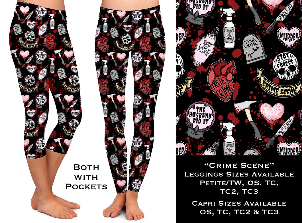 Crime Scene - Leggings & Capri with Pockets