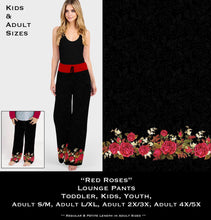 Load image into Gallery viewer, Red Roses Lounge Pants
