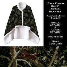 Load image into Gallery viewer, Dark Forest Camo - Cloak Blanket
