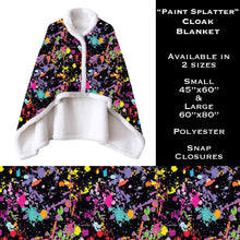 Load image into Gallery viewer, Paint Splatter Cloak Blanket
