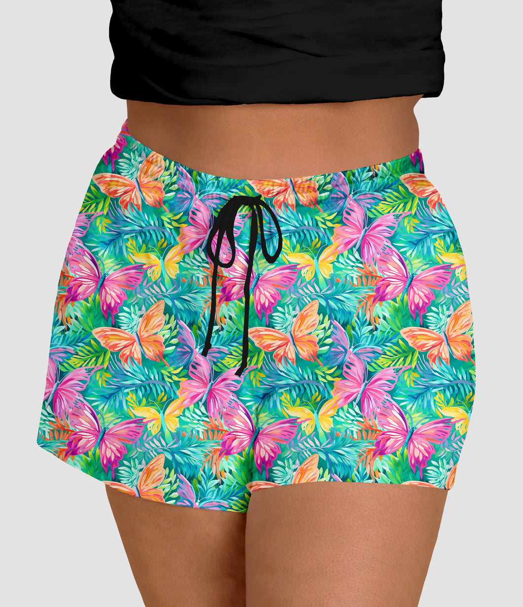 RTS - Preppy Butterfly Jogger Shorts