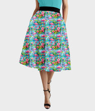 Load image into Gallery viewer, RTS - Pretty Flamingo Swing Skirt w/ Pockets
