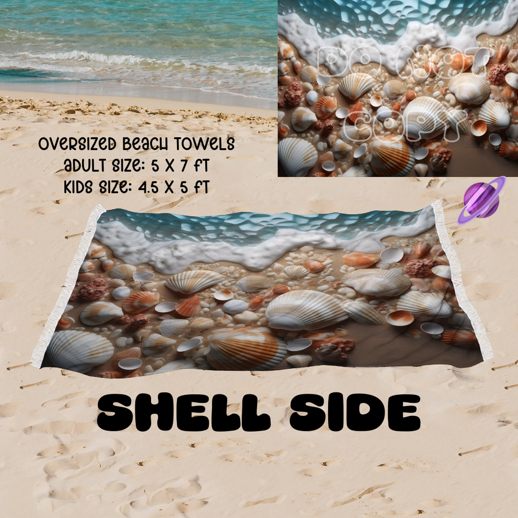 SHELL SIDE -OVERSIZED BEACH TOWEL