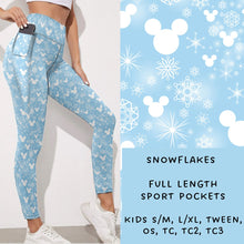 Load image into Gallery viewer, Ready To Ship - Snowflakes Leggings
