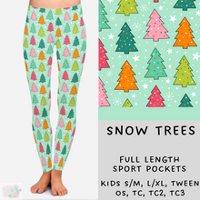 Load image into Gallery viewer, Ready To Ship - Snow Trees Leggings
