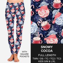 Load image into Gallery viewer, RTS - Snowy Cocoa Leggings w/ Pockets
