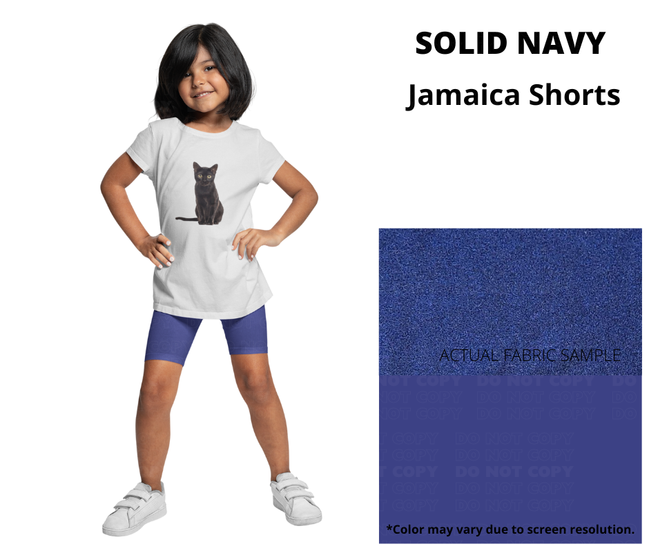 Solid Navy Youth Jamaica Shorts