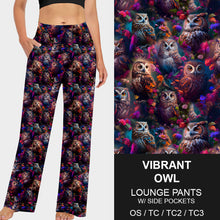 Load image into Gallery viewer, RTS - Vibrant Owl Lounge Pants
